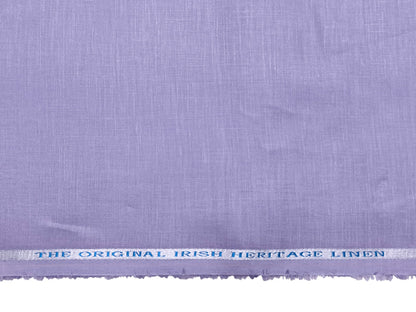 Burgoyne Emerald The Original Irish Heritage Linen Shirting Fabric (Misty Purple, Plain)