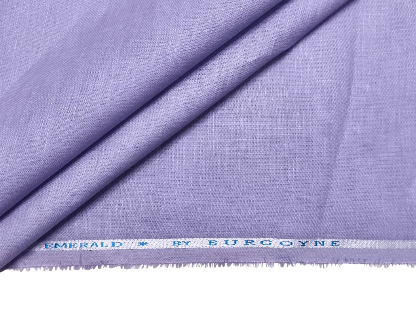 Burgoyne Emerald The Original Irish Heritage Linen Shirting Fabric (Misty Purple, Plain)