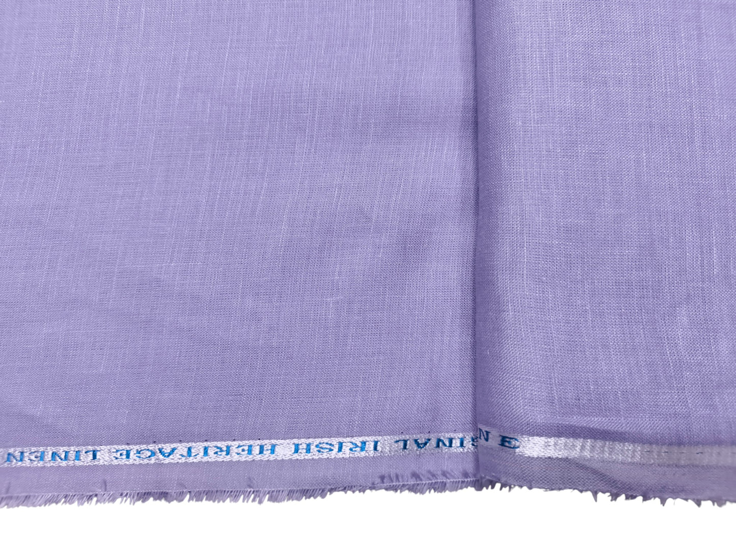 Burgoyne Emerald The Original Irish Heritage Linen Shirting Fabric (Misty Purple, Plain)