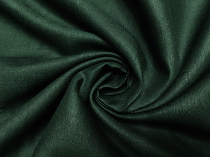 Burgoyne Emerald The Original Irish Heritage Linen Shirting Fabric (Bottle Green, Plain)