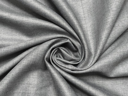 Canetti Italy Super 100's Merino Wool Blend Suiting Fabric (Dove Grey Plain)