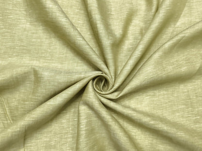 Arvind 100% Pure Irish Linen (80 Lea) Shirting Fabric (Light Green, Plain)