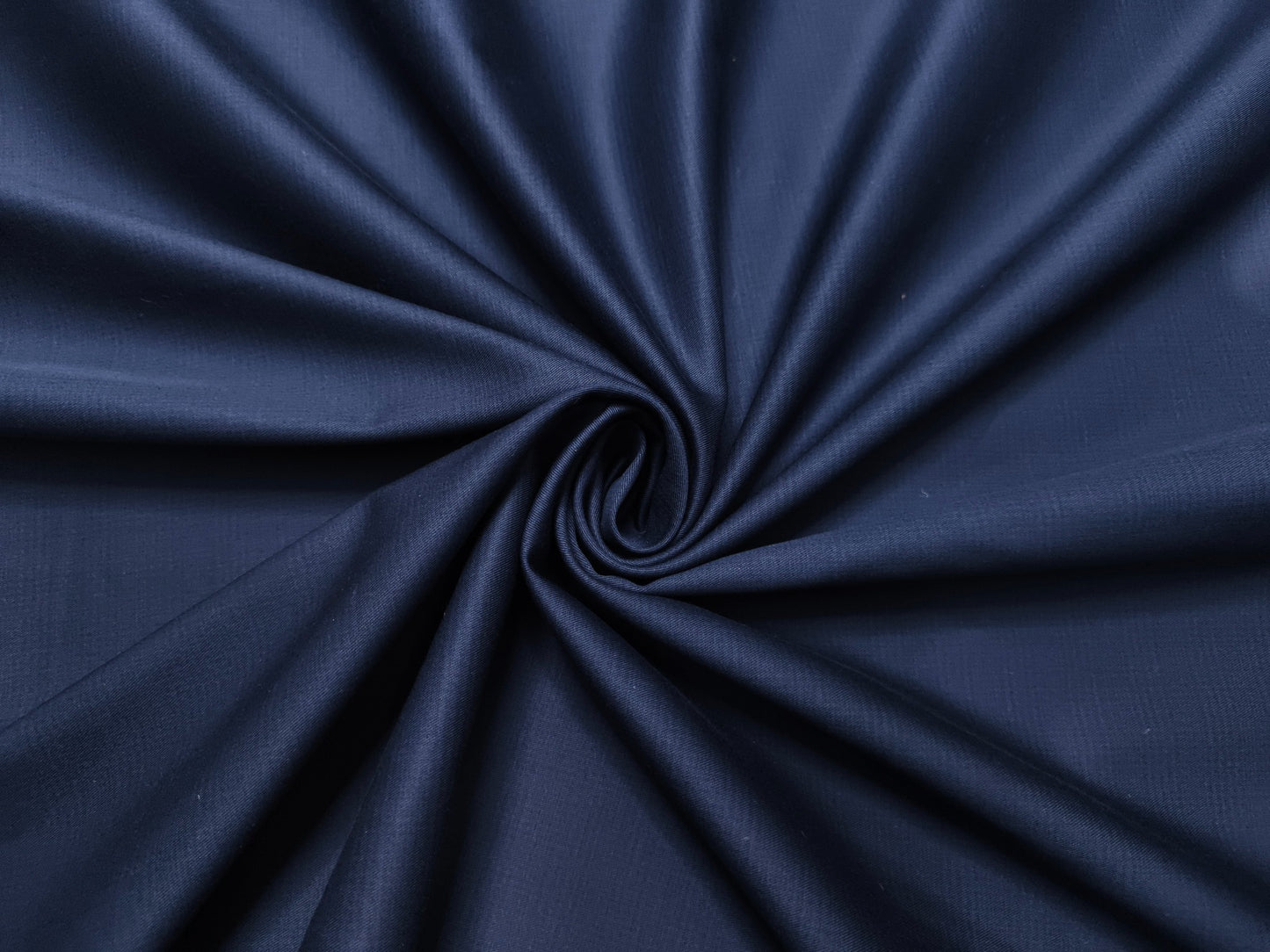 Arvind Tresca 2/60s 100% Pure Giza Cotton Suiting Fabric (Navy Blue, Subtle Checks)