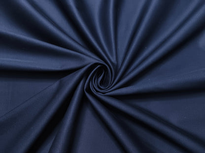 Arvind Tresca 2/60s 100% Pure Giza Cotton Suiting Fabric (Navy Blue, Subtle Checks)