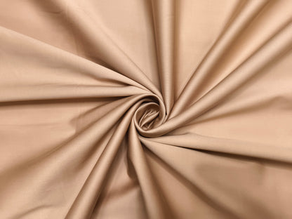 Arvind 100% Cotton Stretched Suiting Fabric (Beige Cream, Plain )