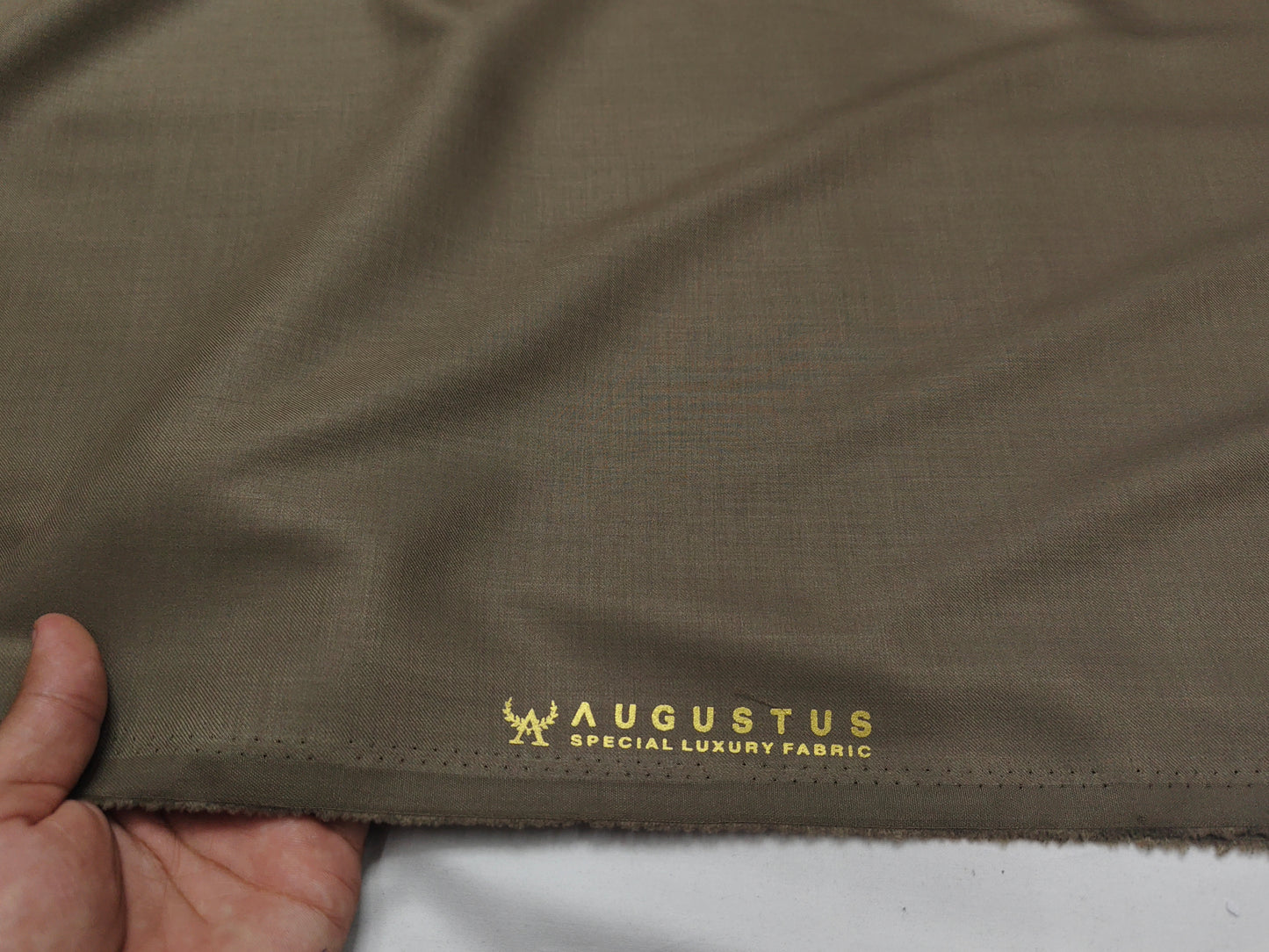 Augustus TR Blend Premium Suiting Fabric (Classic Brown, Plain )