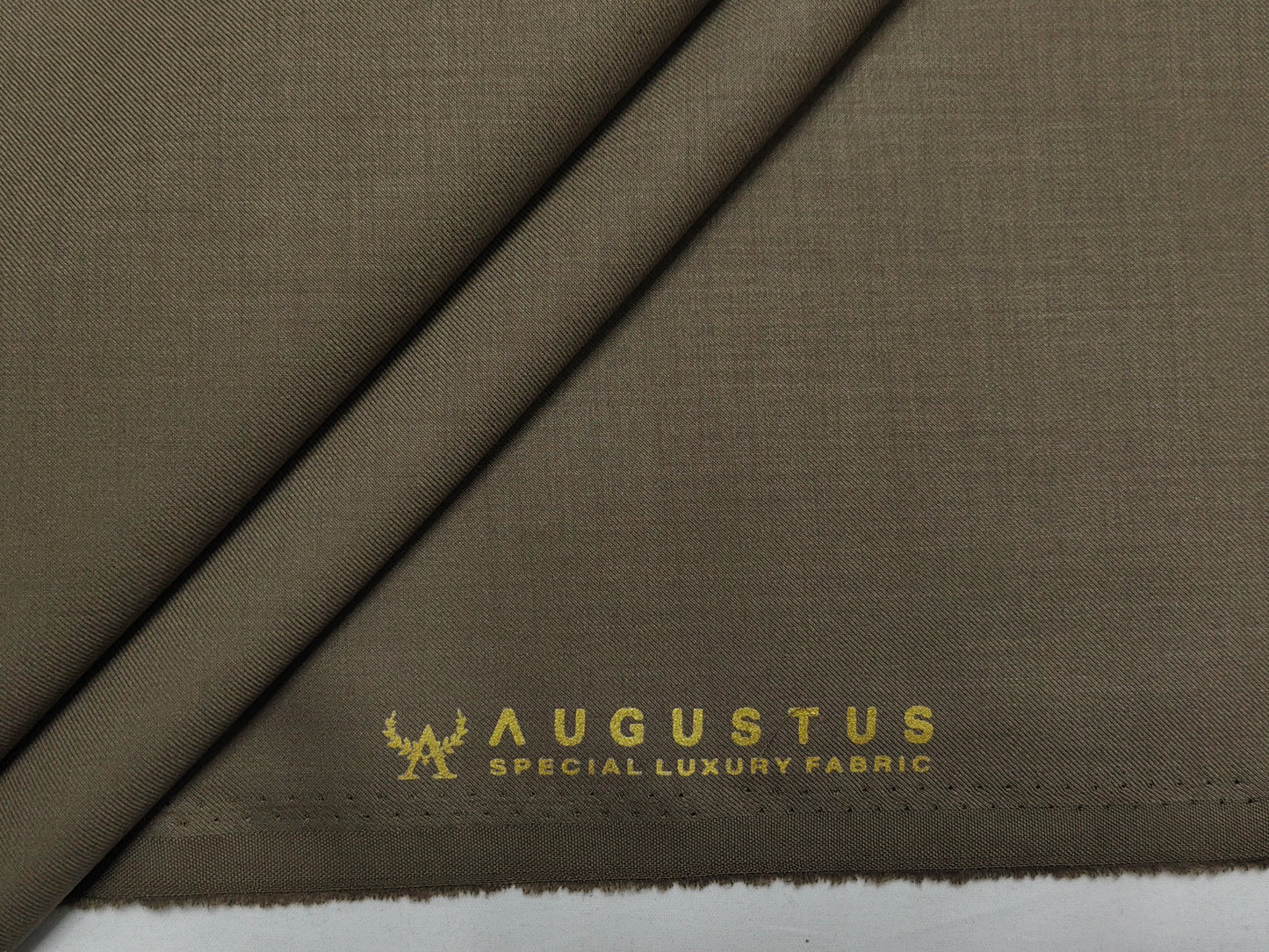 Augustus TR Blend Premium Suiting Fabric (Classic Brown, Plain )