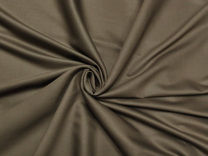 Augustus TR Blend Premium Suiting Fabric (Classic Brown, Plain )