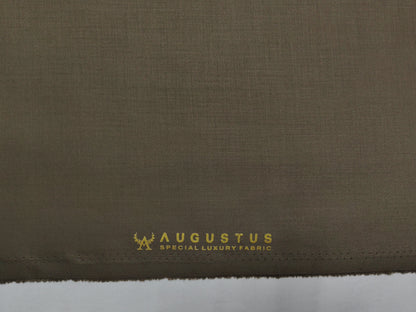 Augustus TR Blend Premium Suiting Fabric (Classic Brown, Plain )