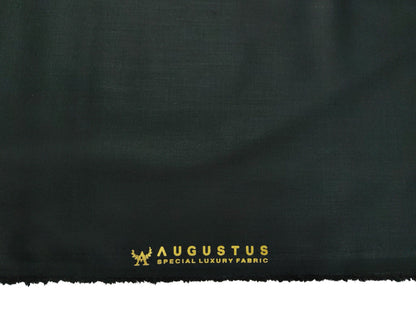 Augustus TR Blend Premium Suiting Fabric (Bottle Green, Plain )