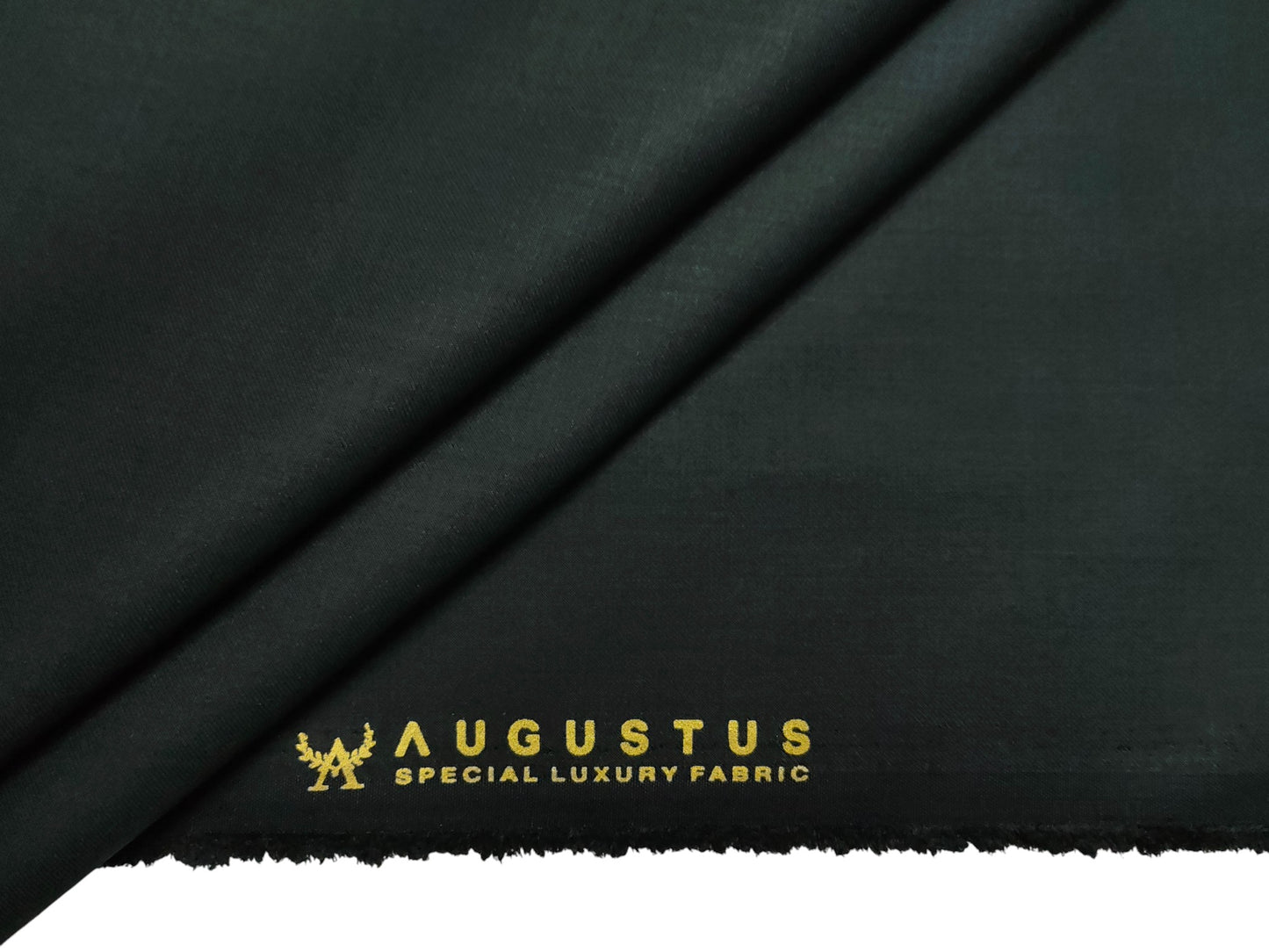 Augustus TR Blend Premium Suiting Fabric (Bottle Green, Plain )
