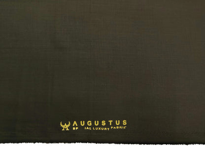 Augustus TR Blend Premium Suiting Fabric (Dusty Olive Green, Plain)