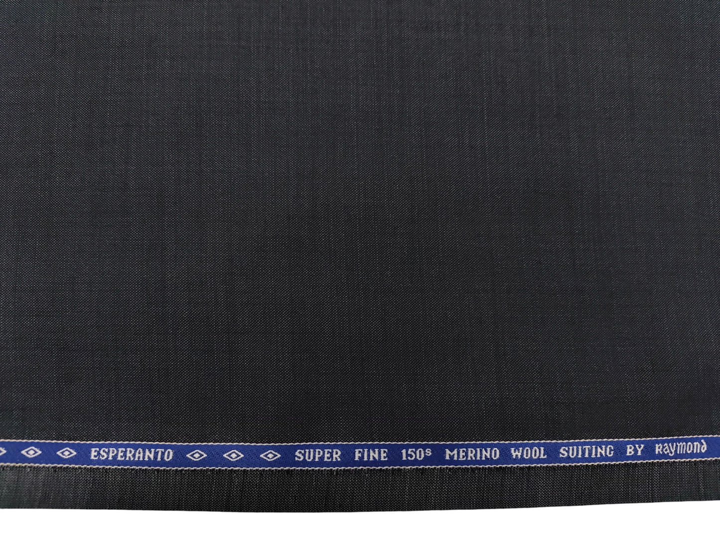 Raymond Esparanto 100% Wool Super 150s Suiting Fabric (Dark Grey, Self pattern)