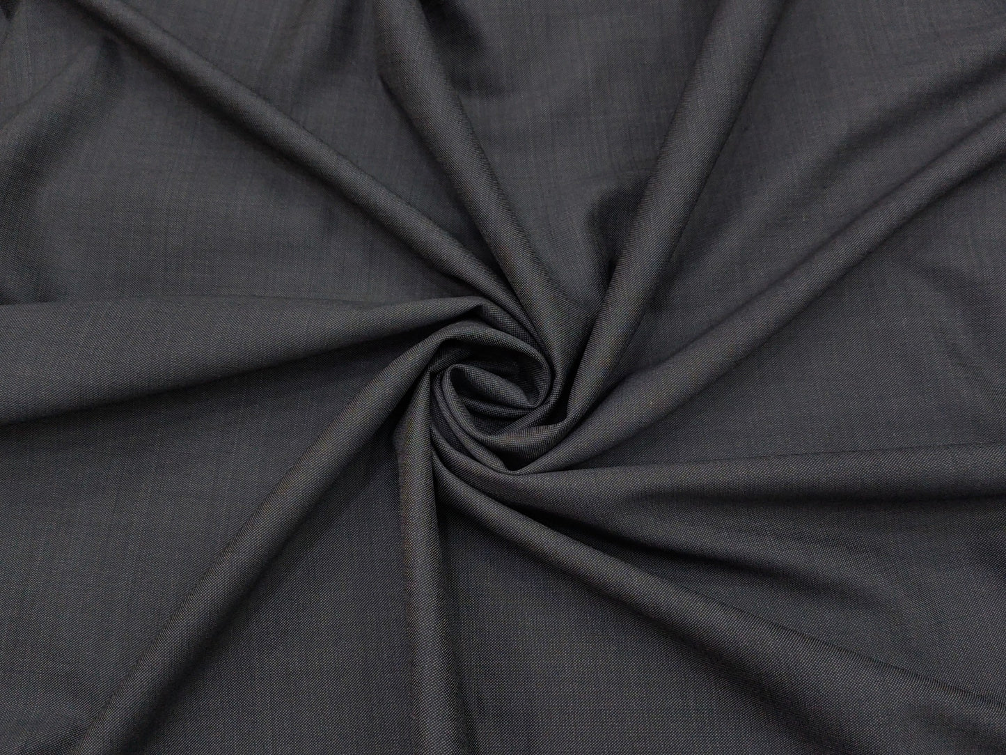 Raymond Esparanto 100% Wool Super 150s Suiting Fabric (Dark Grey, Self pattern)