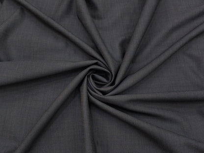 Raymond Esparanto 100% Wool Super 150s Suiting Fabric (Dark Grey, Self pattern)
