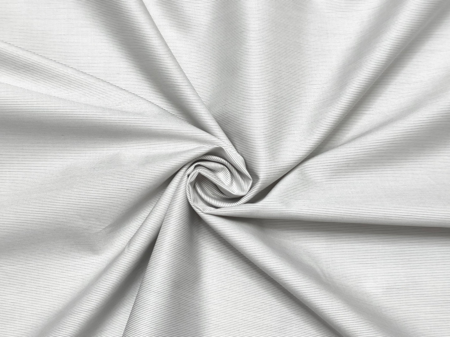 Giza House By Soktas 120/2 Finest Giza Cotton Shirting Fabric (Light Grey, Microstripe)