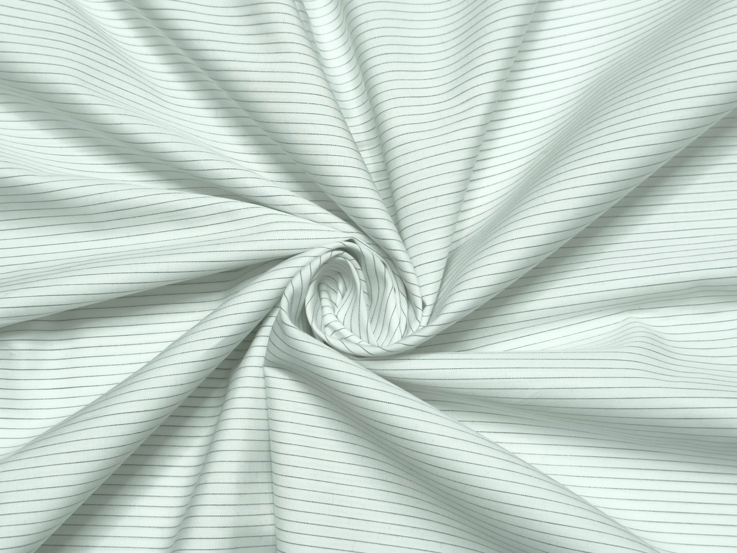 Grasim by Aditya Birla Group 100% Pure Cotton Shirting Fabric (White & Black , Stripes)