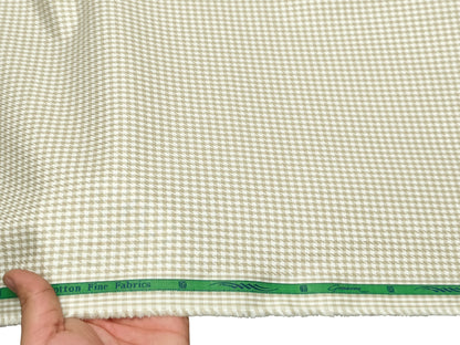 Grasim by Aditya Birla Group 100% Pure Cotton Shirting Fabric (Beige, Patterned Checks)