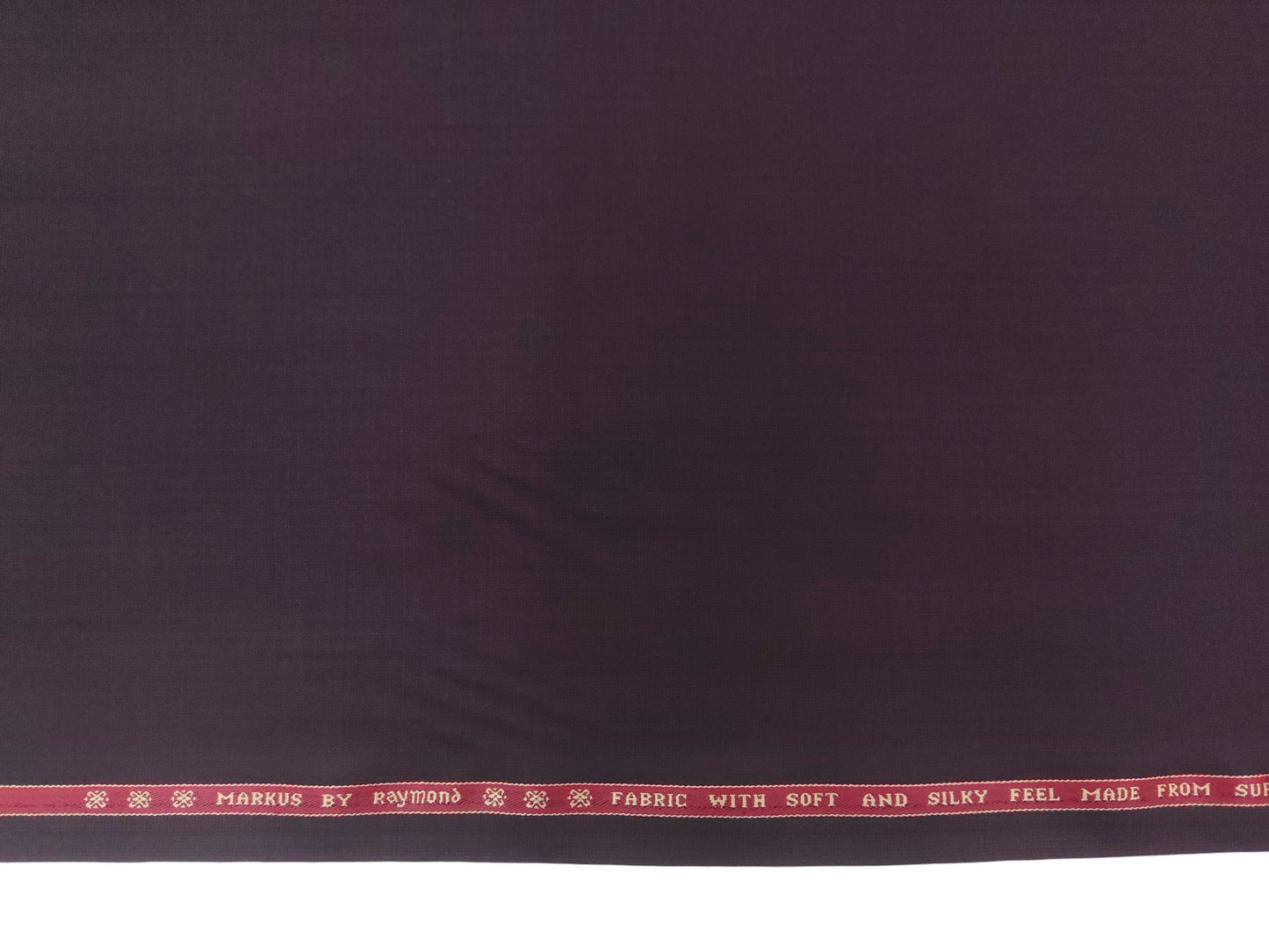 Raymond Markus Super 70s Merino Wool Blended Suiting Fabric (Wine, Plain Weave)