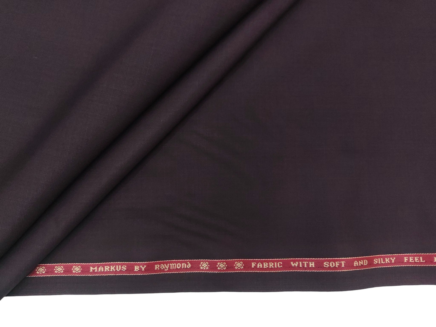 Raymond Markus Super 70s Merino Wool Blended Suiting Fabric (Wine, Plain Weave)
