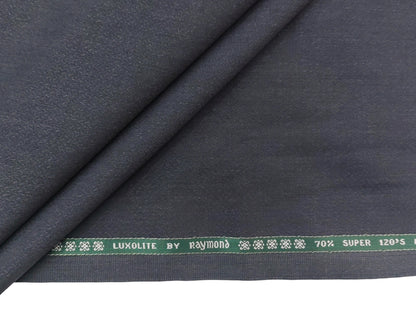 Raymond Luxolite 70% Wool Super 120s Suiting Fabric (Grey , Patterned)
