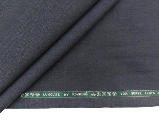 Raymond Luxolite 70% Wool Super 120s Suiting Fabric (Grey , Patterned)