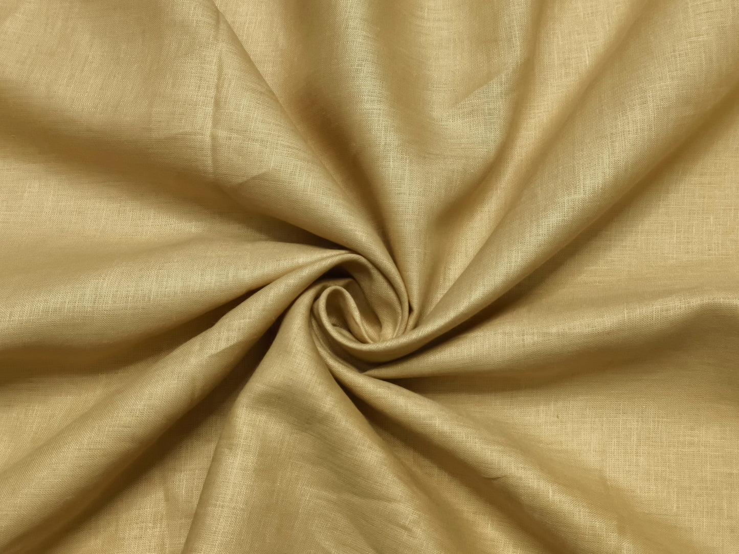 100% Pure European Linen 60 LEA Shirting Fabric (Sand Beige, Plain Weave)