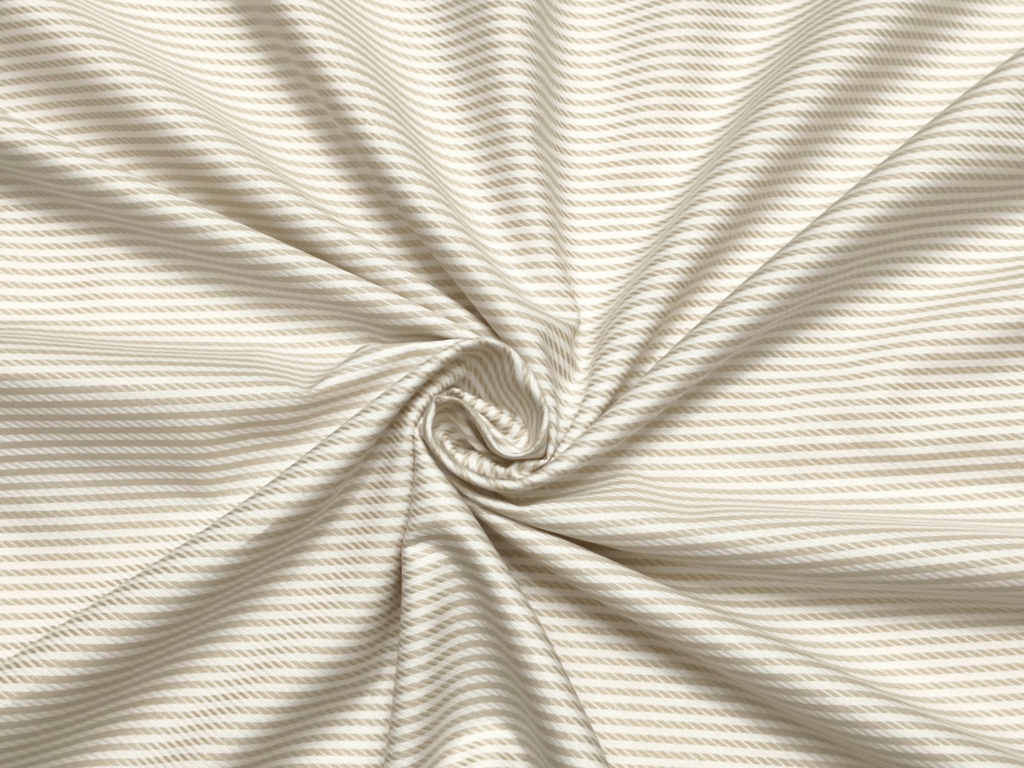 Grasim by Aditya Birla Group 100% Pure Cotton Shirting Fabric (Beige, Patterned Stripes)