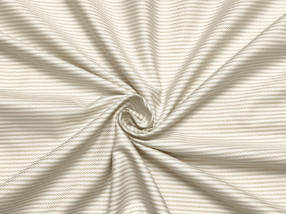 Grasim by Aditya Birla Group 100% Pure Cotton Shirting Fabric (Beige, Patterned Stripes)