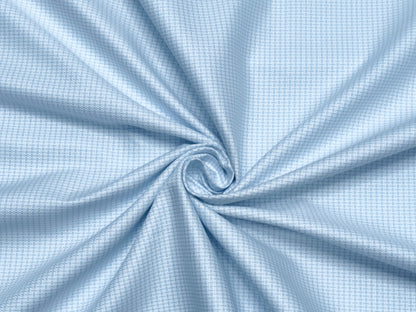 Grasim by Aditya Birla Group 100% Pure Cotton Shirting Fabric (Blue, Patterned Checks)