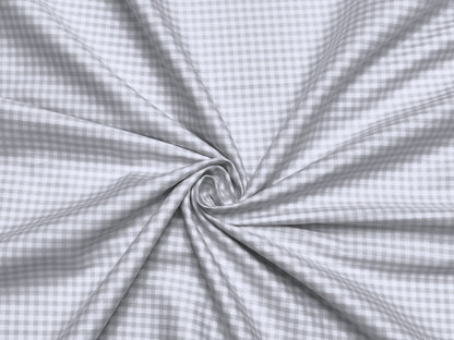 Grasim by Aditya Birla Group 100% Pure Cotton Shirting Fabric (Light Grey Microcheks)