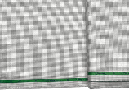 Grasim by Aditya Birla Group 100% Pure Cotton Shirting Fabric (Light Grey, Patterned)