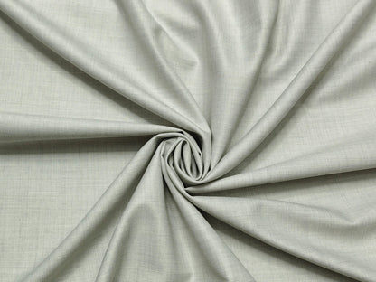 D&J Italy Super 100s Australian Merino wool Suiting Fabric (Light Beige, Self Checks)