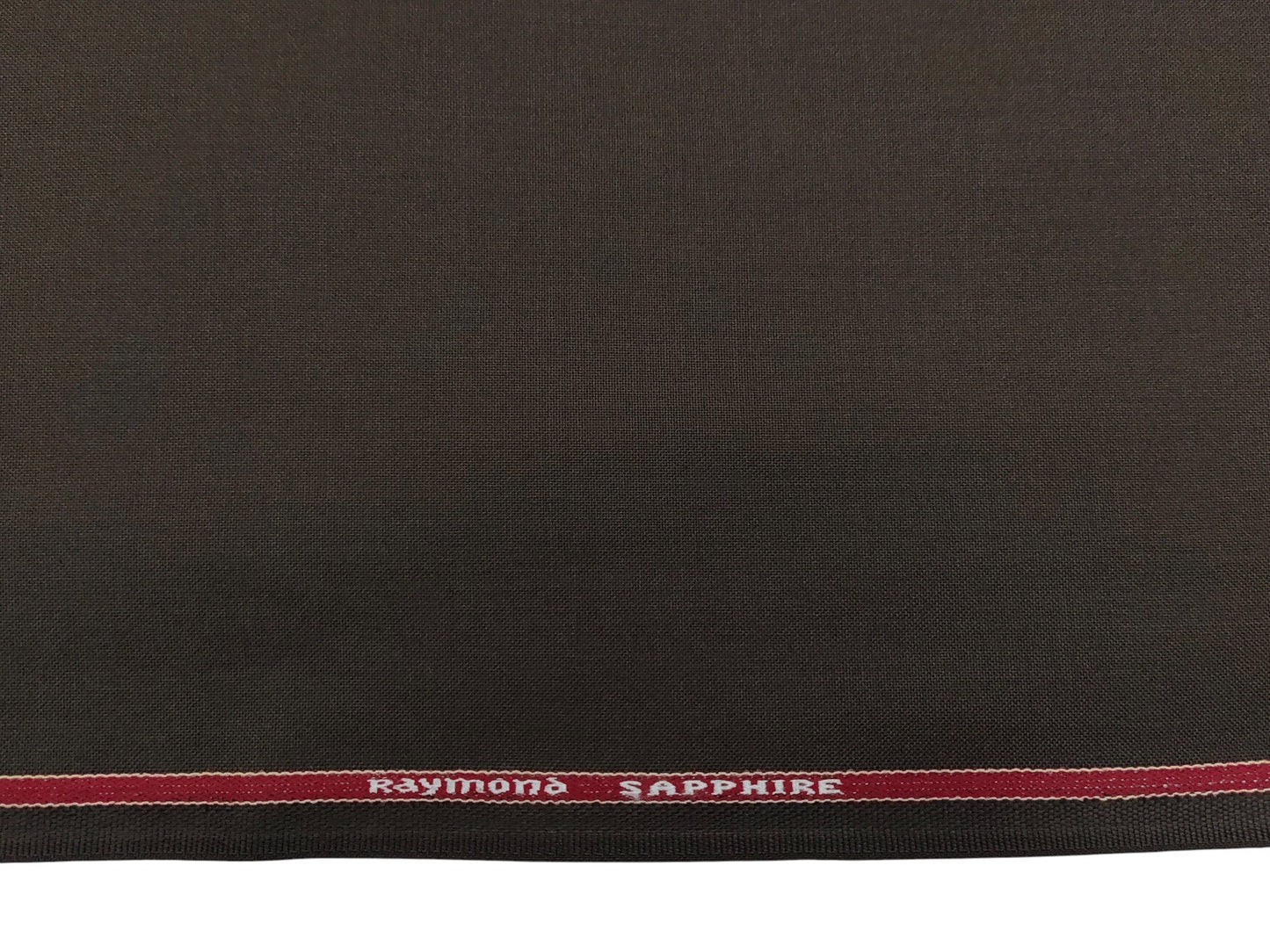 Raymond Sapphire Merino Wool Blended Suiting Fabric (Brown, Plain Weave)
