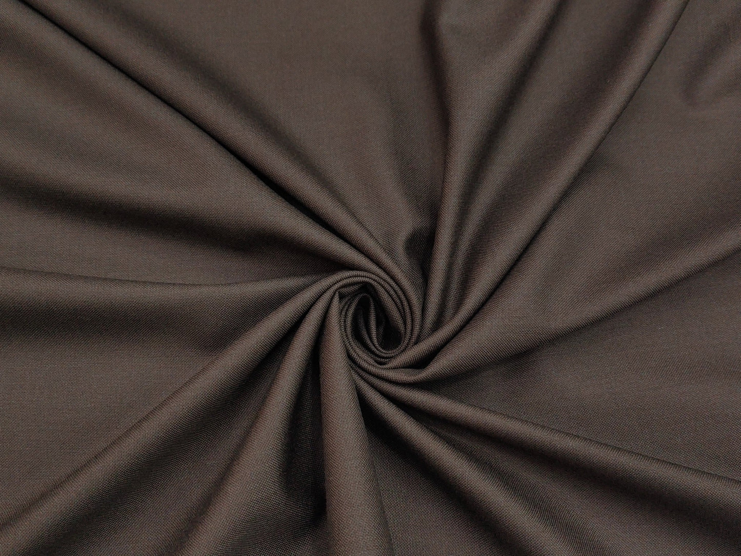 Raymond Sapphire Merino Wool Blended Suiting Fabric (Brown, Plain Weave)