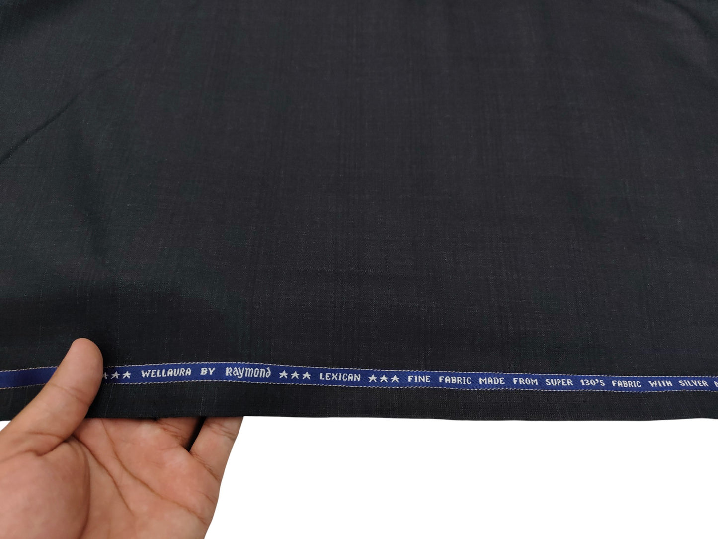 Raymond Lexican Super 130s Merino Wool Blended Suiting Fabric (Grey, Self Checks)