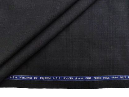 Raymond Lexican Super 130s Merino Wool Blended Suiting Fabric (Grey, Self Checks)