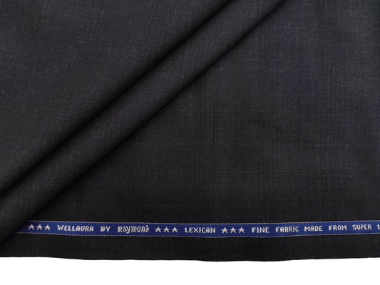Raymond Lexican Super 130s Merino Wool Blended Suiting Fabric (Grey, Self Checks)