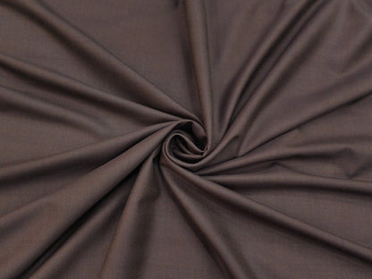 Raymond Monza Prime Merino Wool Blended Suiting Fabric (Brown, Self pattern)