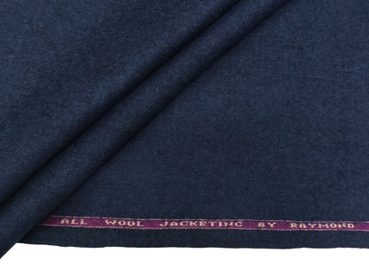 Raymond 100% Wool Jacketing Suiting Fabric (Blue, Tweed)
