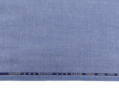 Raymond Royalsoft 100% Wool Jacketing Suiting Fabric (Sky Blue, Tweed)