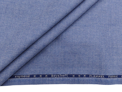 Raymond Royalsoft 100% Wool Jacketing Suiting Fabric (Sky Blue, Tweed)