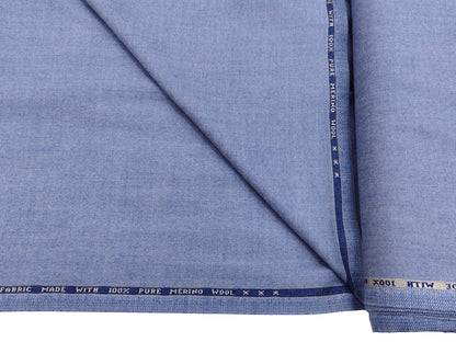 Raymond Royalsoft 100% Wool Jacketing Suiting Fabric (Sky Blue, Tweed)