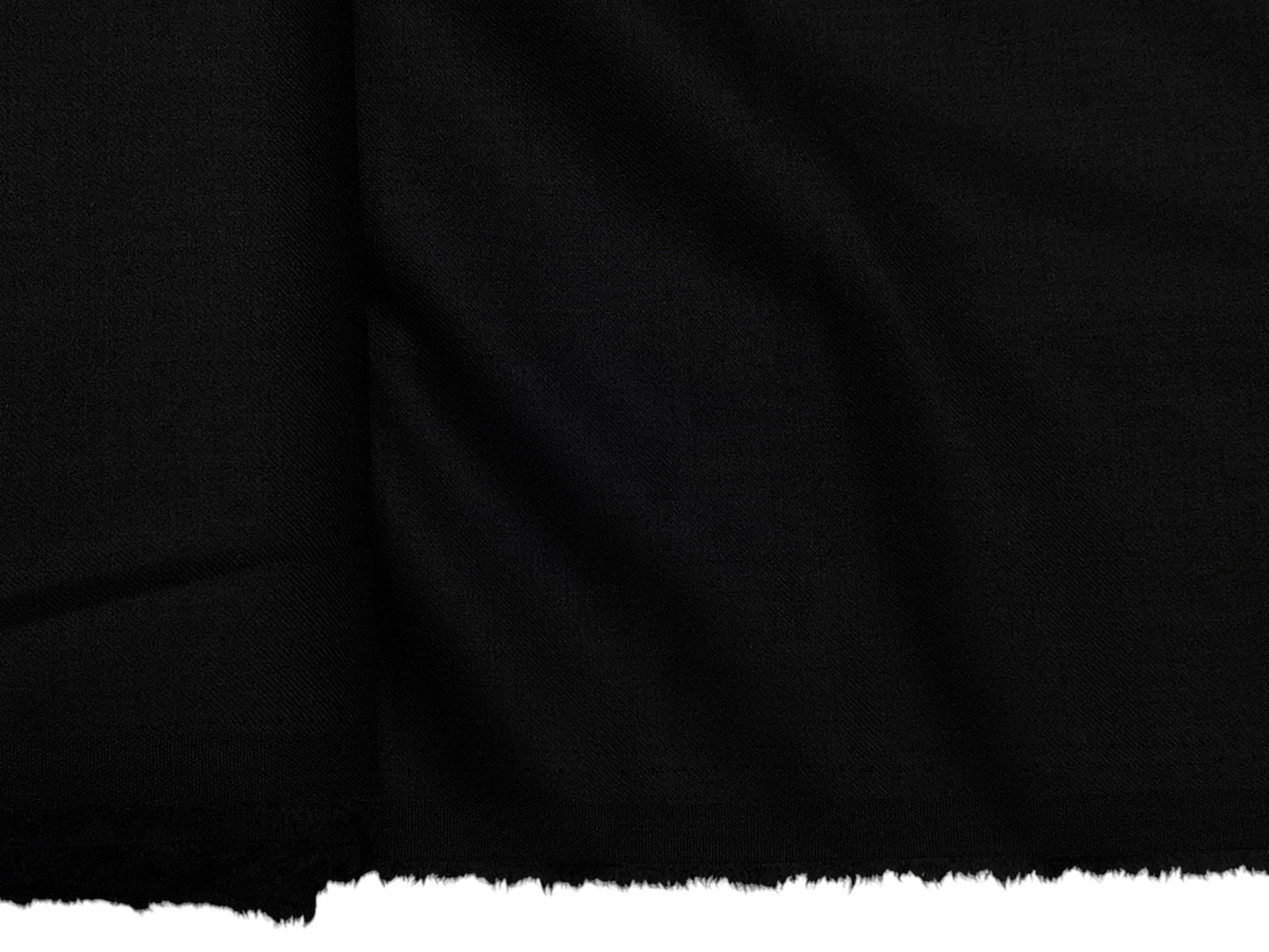 Augustus TR Blend Premium Suiting Fabric (Black, Plain Weave)