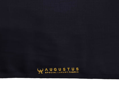Augustus TR Blend Premium Suiting Fabric (Navy Blue Plain Weave)