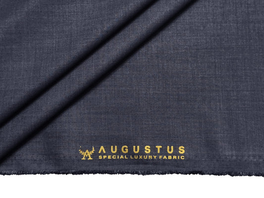 Augustus TR Blend Premium Suiting Fabric (Light Blueish Grey, Plain Weave)