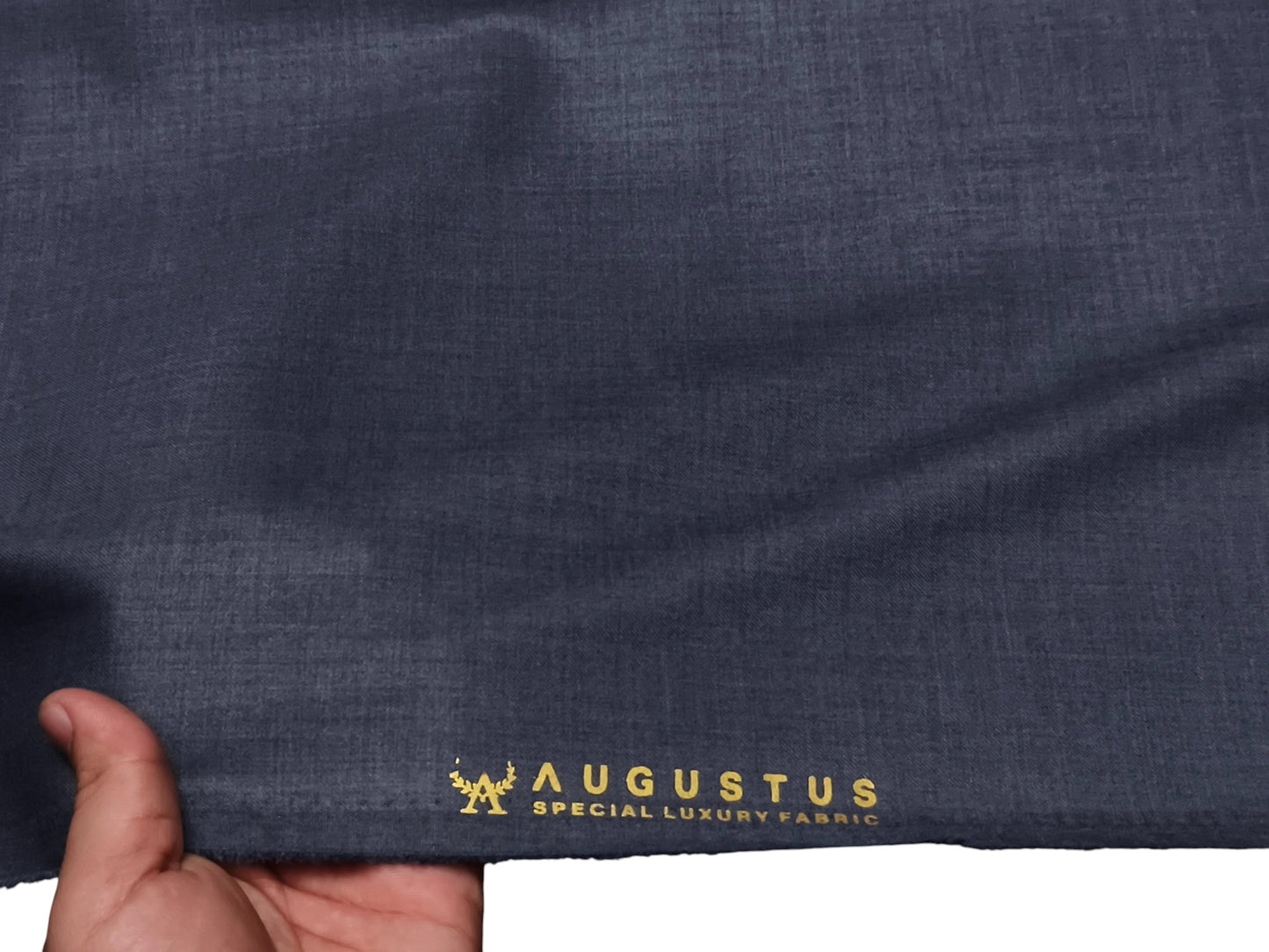 Augustus TR Blend Premium Suiting Fabric (Light Blueish Grey, Plain Weave)