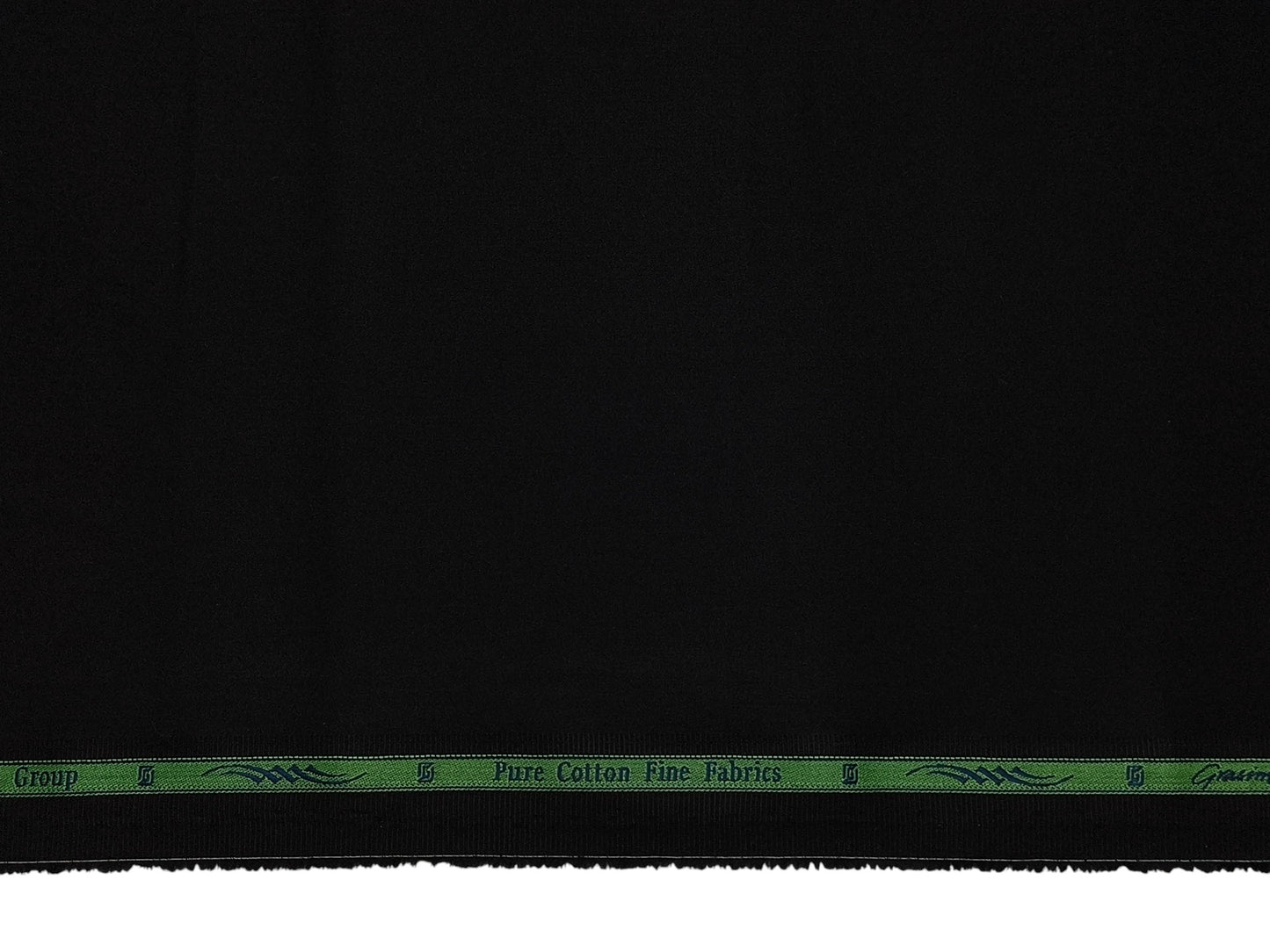 Grasim by Aditya Birla Group 100% Pure Cotton Premium Shirting Fabric (Black, Plain)