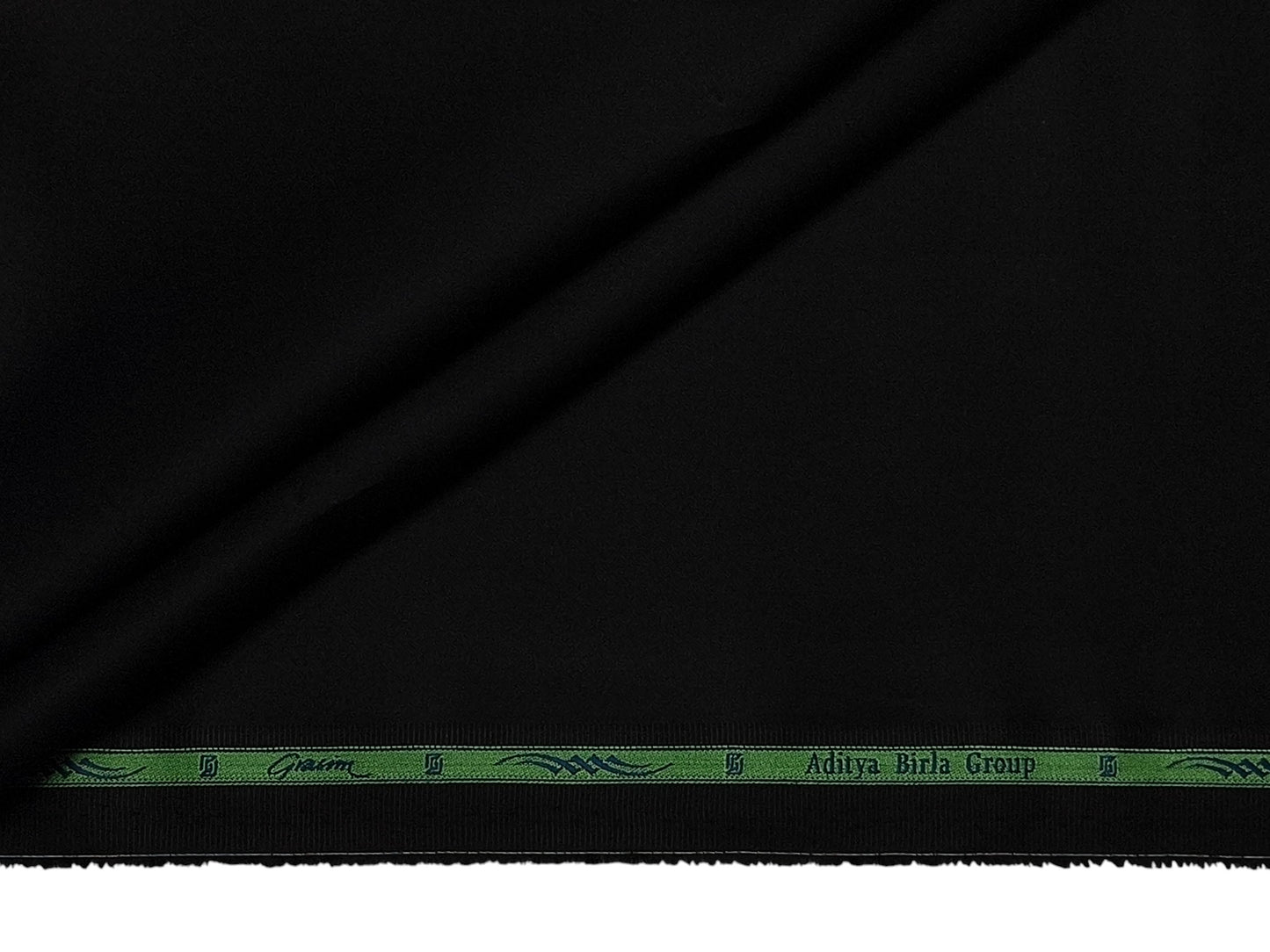 Grasim by Aditya Birla Group 100% Pure Cotton Premium Shirting Fabric (Black, Plain)