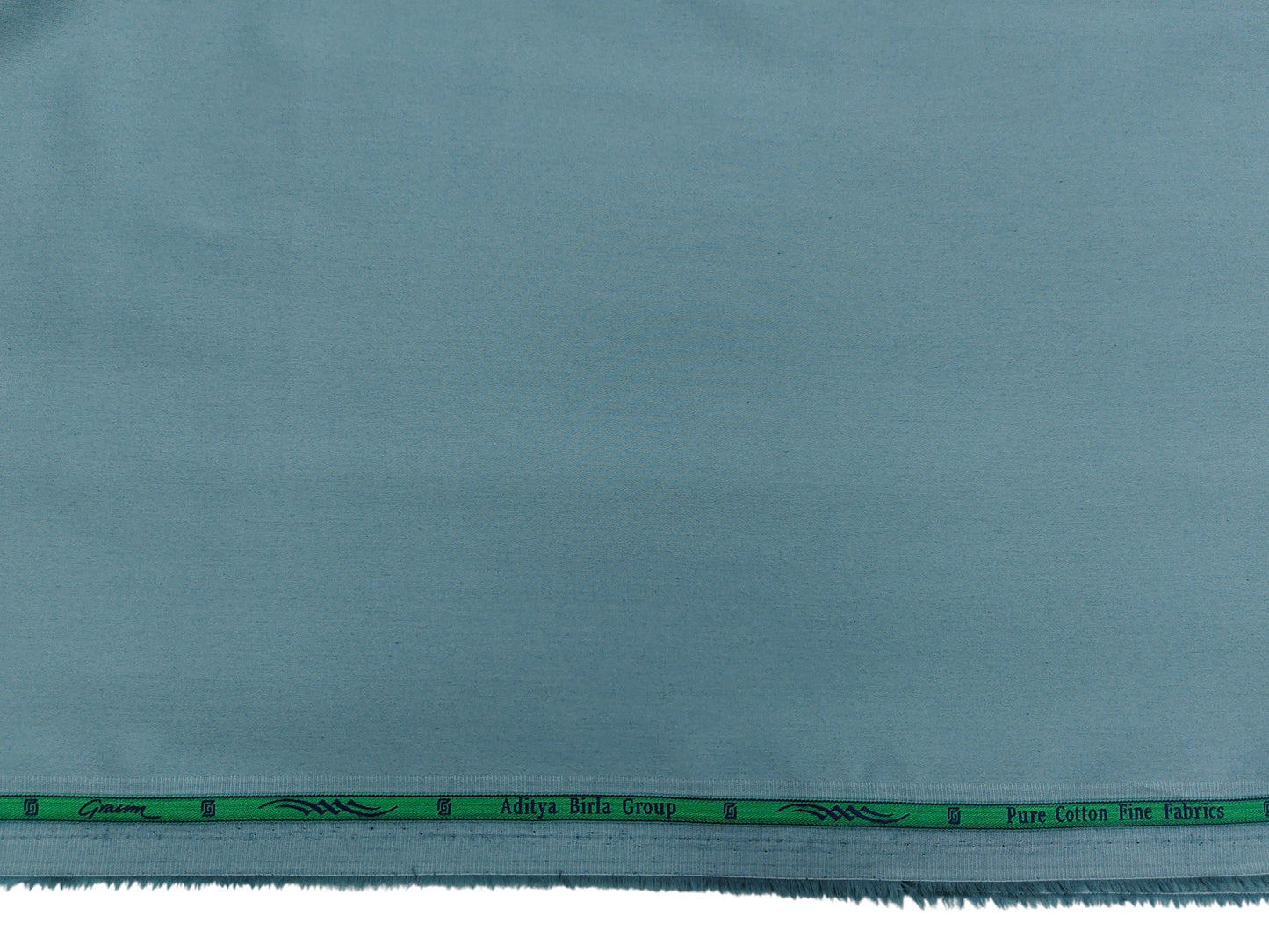 Grasim by Aditya Birla Group 100% Pure Cotton Premium Shirting Fabric (Sea Green, Plain)